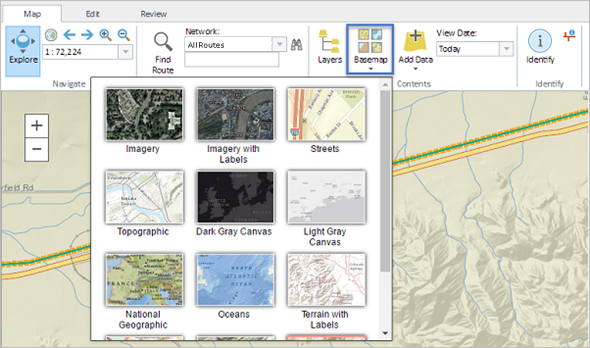 A custom basemap in